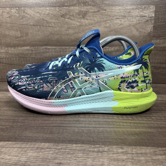 Asics Gel-Noosa Tri 14 Blue Pink Womens US Size 9.5 1012B208 Running Shoes - Picture 3 of 10